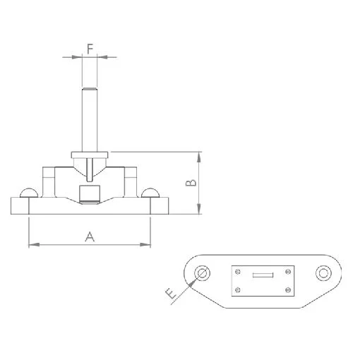 S11 Engineered Top Cover Hinge - Manufacturing Dimensions and Specifications