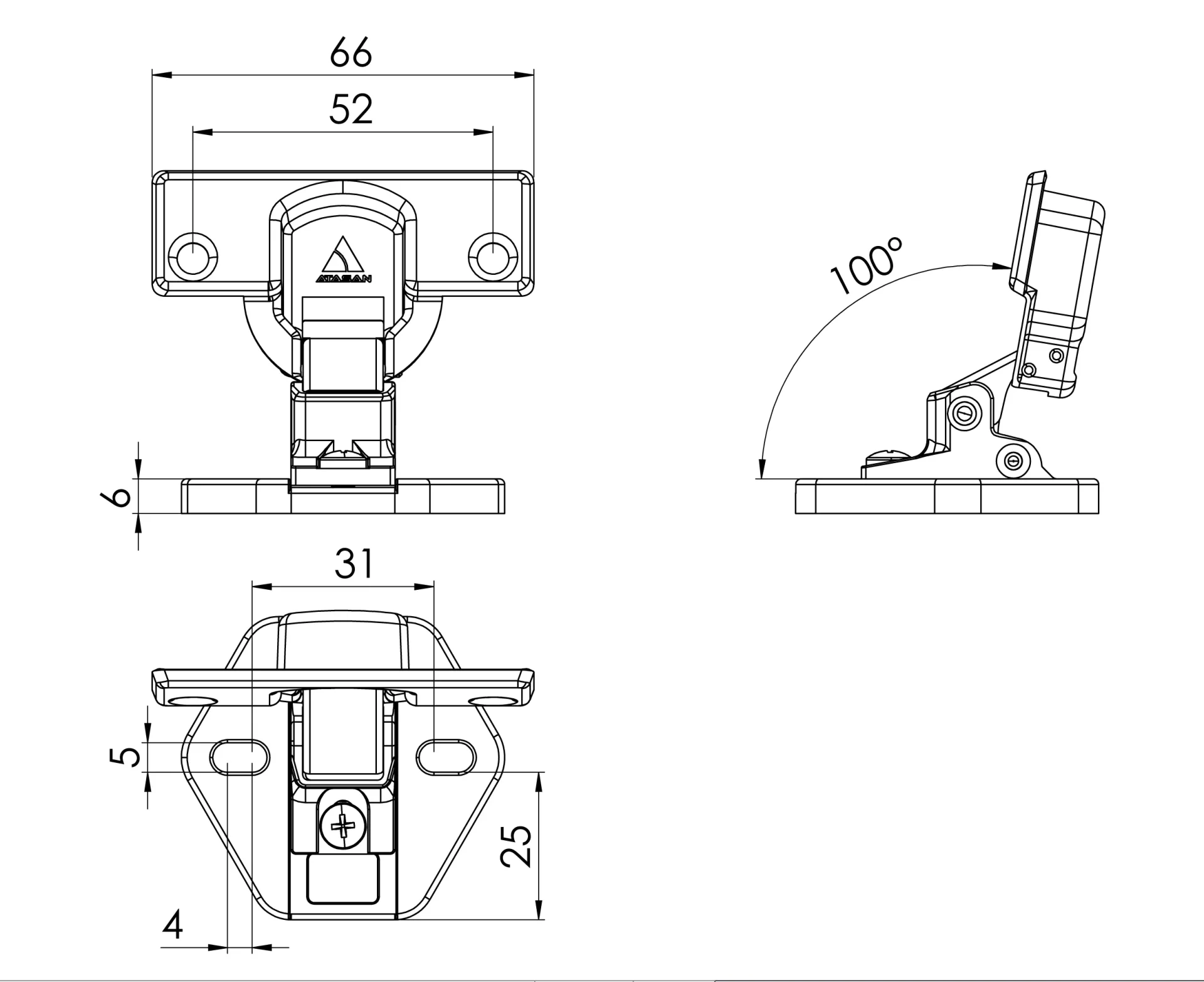 M21 Heavy-Duty Washing Machine Hinge Technical Specs - Corrosion-Resistant