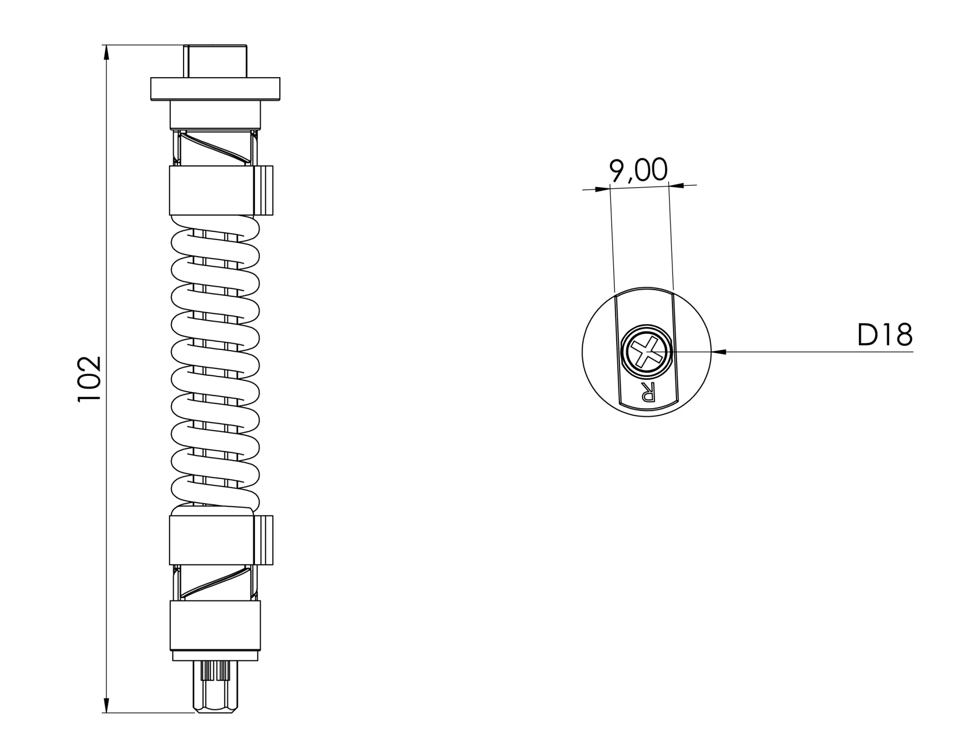 C13 Mechanical Component Manufacturing Technical Drawing - Durable Specs